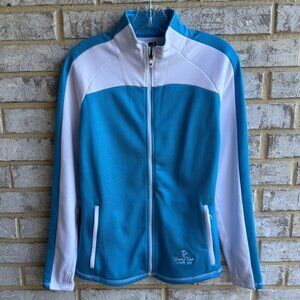 FootJoy Full Zip Jacquard Jacket with Pockets Women's Side S.